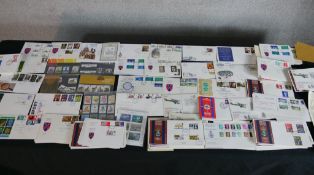 A large collection of mainly British stamps, proof sets and first day covers.