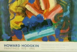 Howard Hodgkin, Paintings 1975-1995, a late 20th century framed coloured exhibition from the