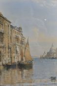 20th century, indistinctly signed, Venice, framed oil on canvas, dated 1903. H.73 W.55cm