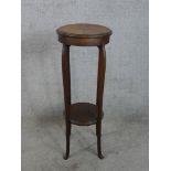 Mahogany jardinere stand, early 20th century. H.94 W.35 D.35cm