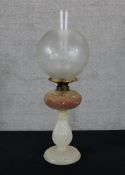 Oil lamp, late 19th century. H.58 x W.24 x D.24 cm.