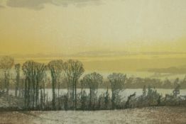 Michael Carlo (20th century), Towards Dusk, a framed pencil signed limited edition coloured print.