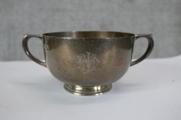 Sterling silver bowl. Hallmarked and with the makers name engraved on the base - Manoah Rhodes and