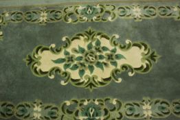 Carpet, Chinese woollen. L.200 W.93cm.