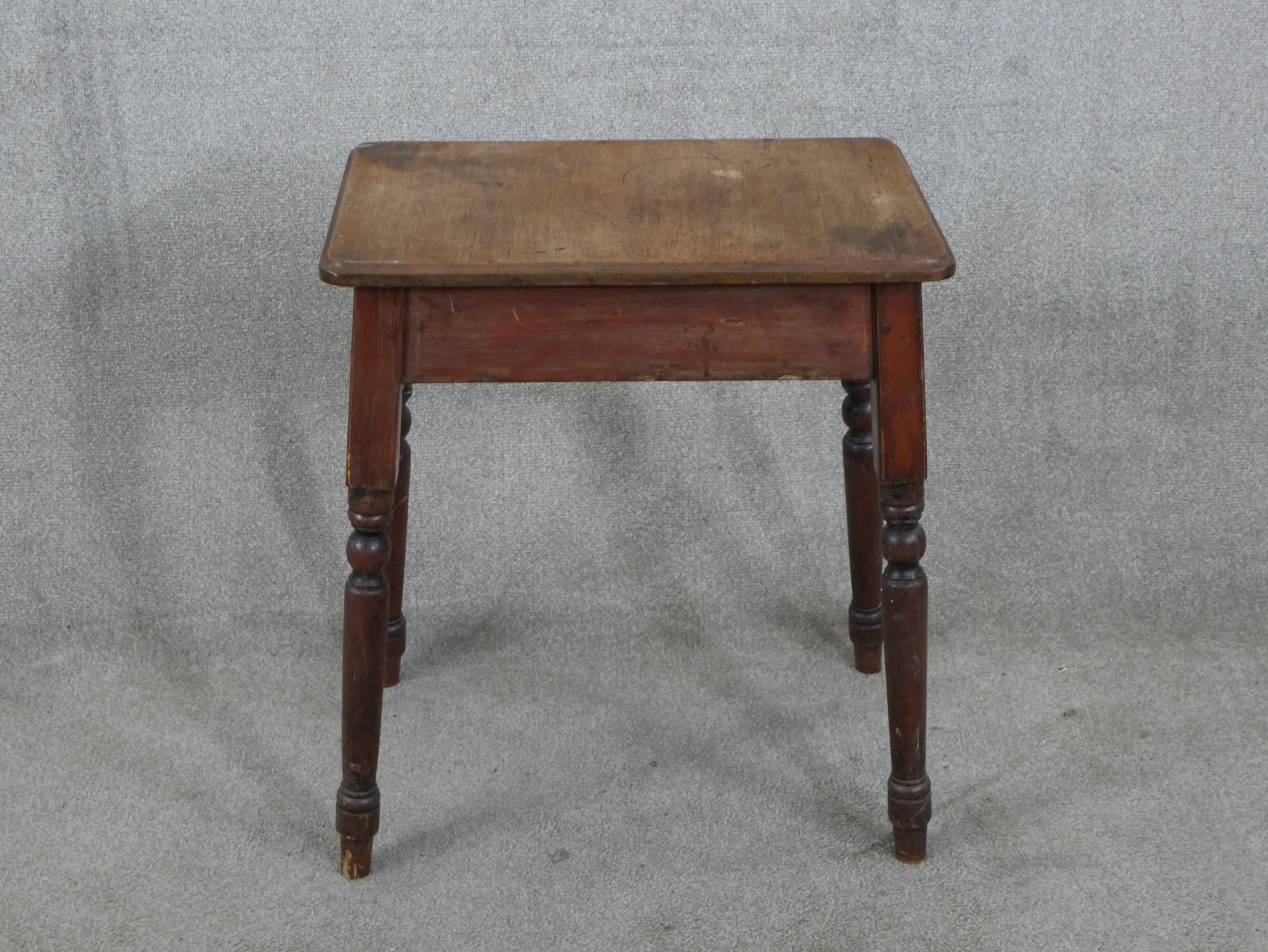 Lamp table, 19th century mahogany. H.66 W.55 D.35cm