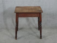 Lamp table, 19th century mahogany. H.66 W.55 D.35cm
