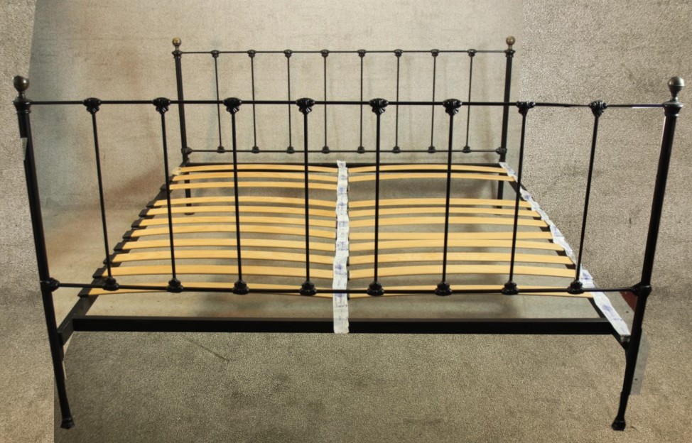 Bedstead , Victorian style iron, to take a 6ft super king size mattress.