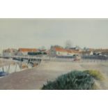 Andrew Dibben (20th century) Blakeney, a framed pencil signed limited edition coloured print. H.61