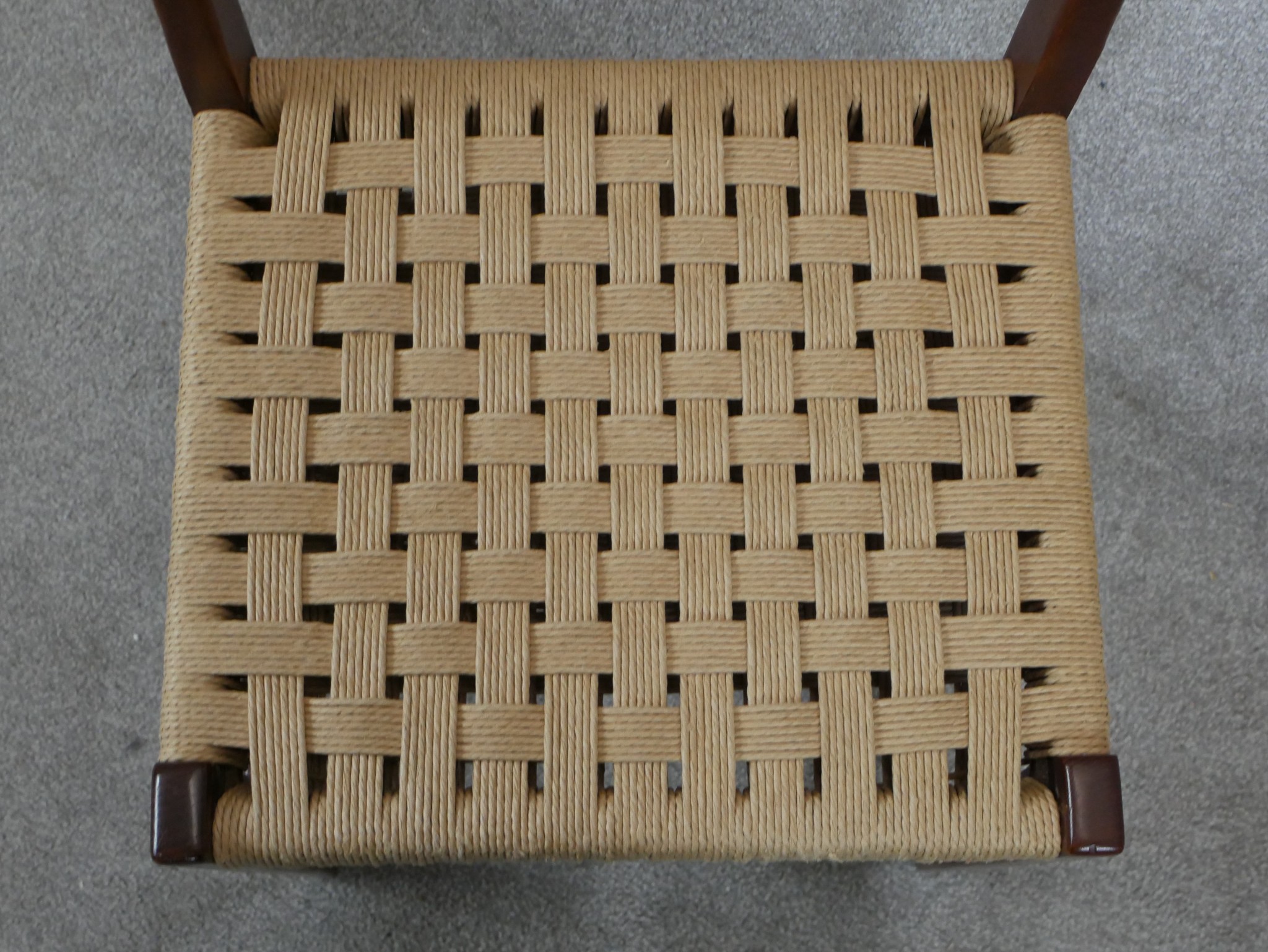 Dining chairs, set of six mid century Danish teak. - Image 5 of 7