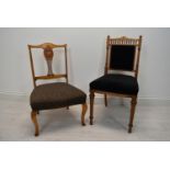 Two 19th century bedroom chairs.