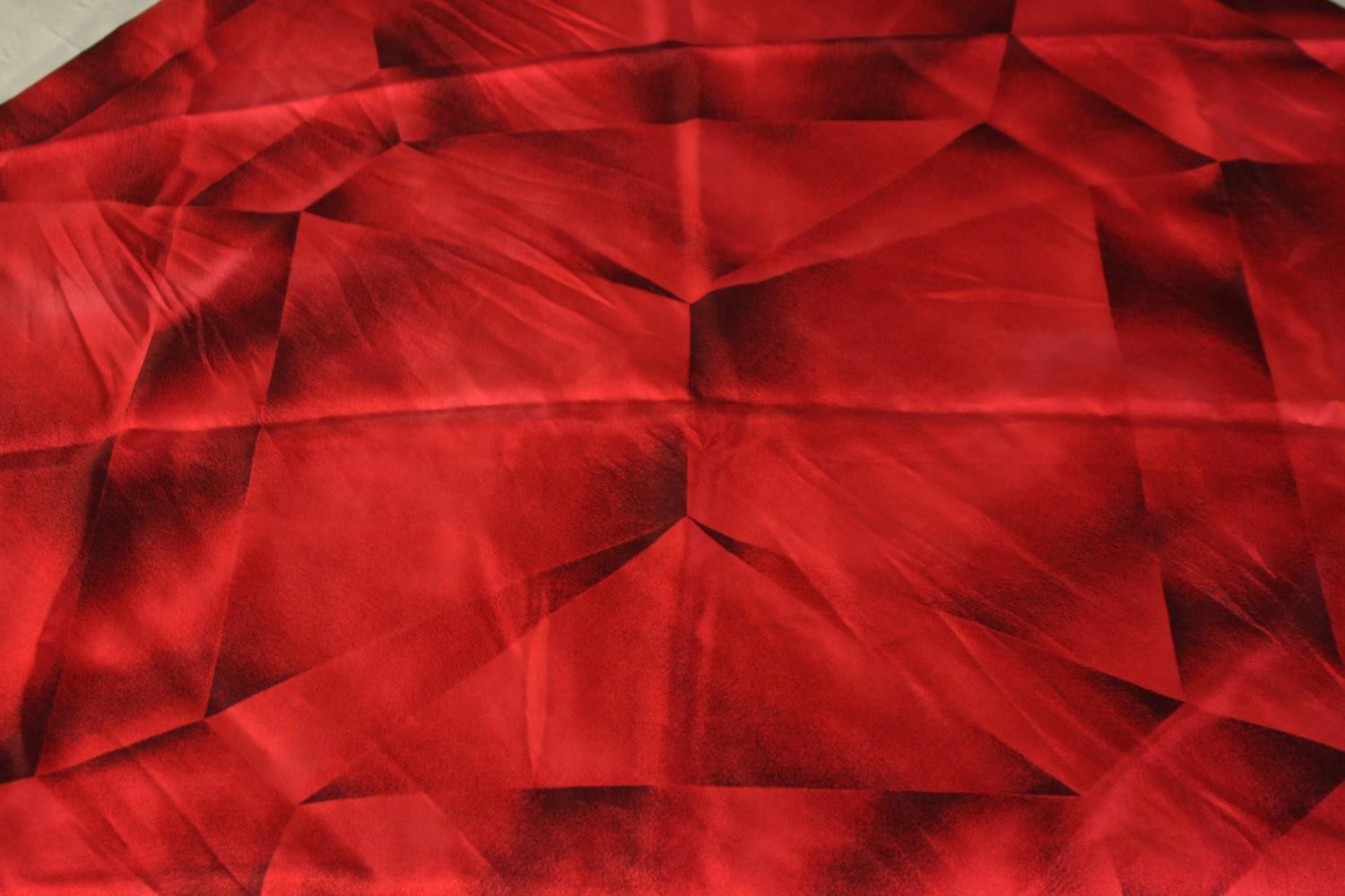 Cartier silk scarf. Red. 82 x 86 cm. - Image 2 of 3