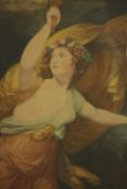 Unknown artist. Liberty. Mounted and framed print. H.57 x W.48 cm.
