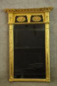 Pier mirror, Regency giltwood and gesso. Original plate. H.100 W.68cm.