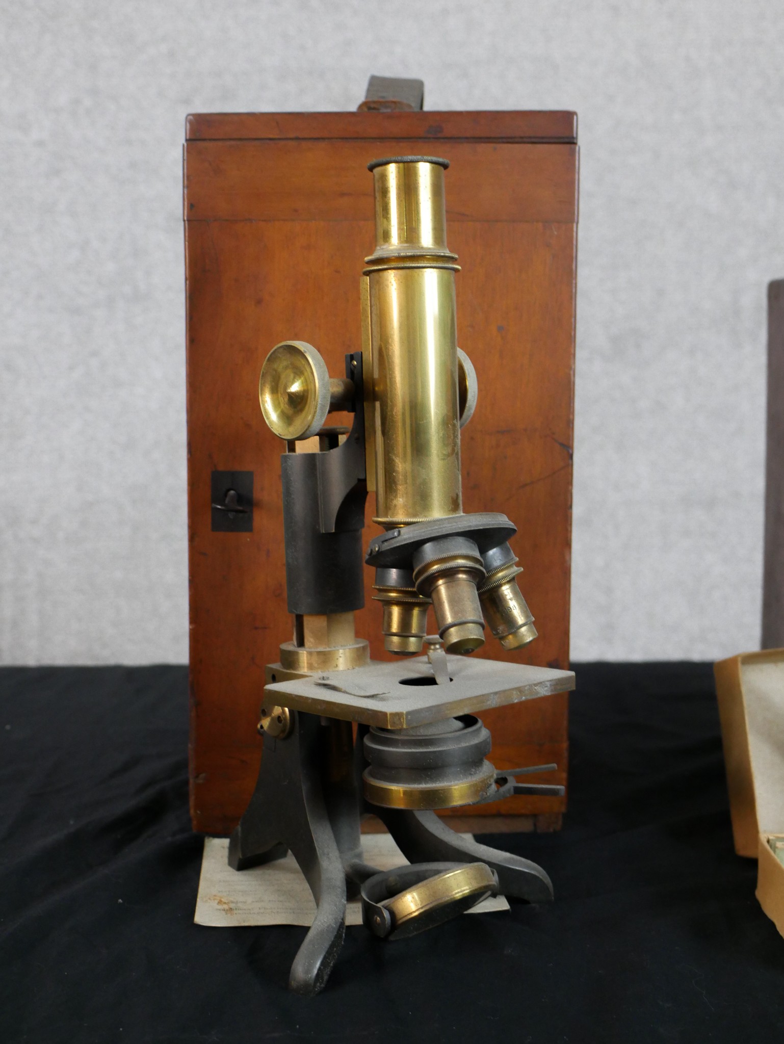 A collection of scientific equipment to include a telescope made by 'Clarkson'. In their original - Image 2 of 4