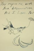 Tracey Emin. 'Birds 2012'. London 2012 Olympics / Paralympics poster on satin paper. Lithograph