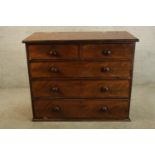 Chest of drawers, 19th century mahogany. H.92 W.110cm.