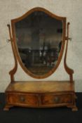 Dressing table mirror, Georgian style mahogany. H.61 W.43cm.