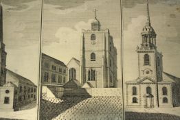 Engraved metal plaque of St Lukes, St James and St Marys Church, London. A modern reproduction of an