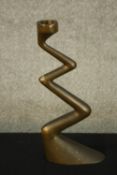 A candle holder designed by Matthew Hilton for SCP. Bronze. 29 cm high.