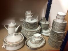 A Nortitake 'Shastra' pattern part dinner service for twelve people, appears to be complete with