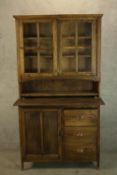 Kitchen dresser, vintage oak. H.197 W.110cm.