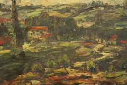 Maurice Vagh-Weinmann (Hungarian, 1899–1986). Oil on board. Landscape. Signed bottom right. H.40 x