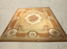 An Aubusson tapestry style carpet. L.307 W.235cm.
