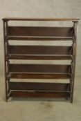 Open bookcase, vintage oak. H.99 W.82cm.