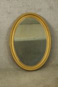 Wall mirror, C.1900 giltwood. H.90 W.62cm.