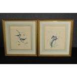 Edwin T. Chicken (British b.1940). Two prints published by the Gordon Gallery, Wimbledon. Framed and