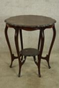 Occasional table, late C.19th mahogany. H.70 Dia.65cm.