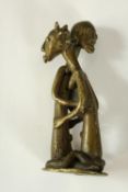 Akan Goldweight. Bronze fertility figures. Erotic tribal art. A highly detailed casting capturing