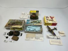 Boxed Dinky Toys including a Battle of Britain Supermarine Spitfire and Shadow Missile Launcher.
