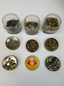 A collection of Military brass buttons that once belonged to Major General Botting.