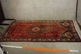 Carpet, Persian Afshar. L.320 W.148cm.