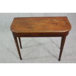 Card table, Georgian mahogany. H.70 W.90 D.92cm.