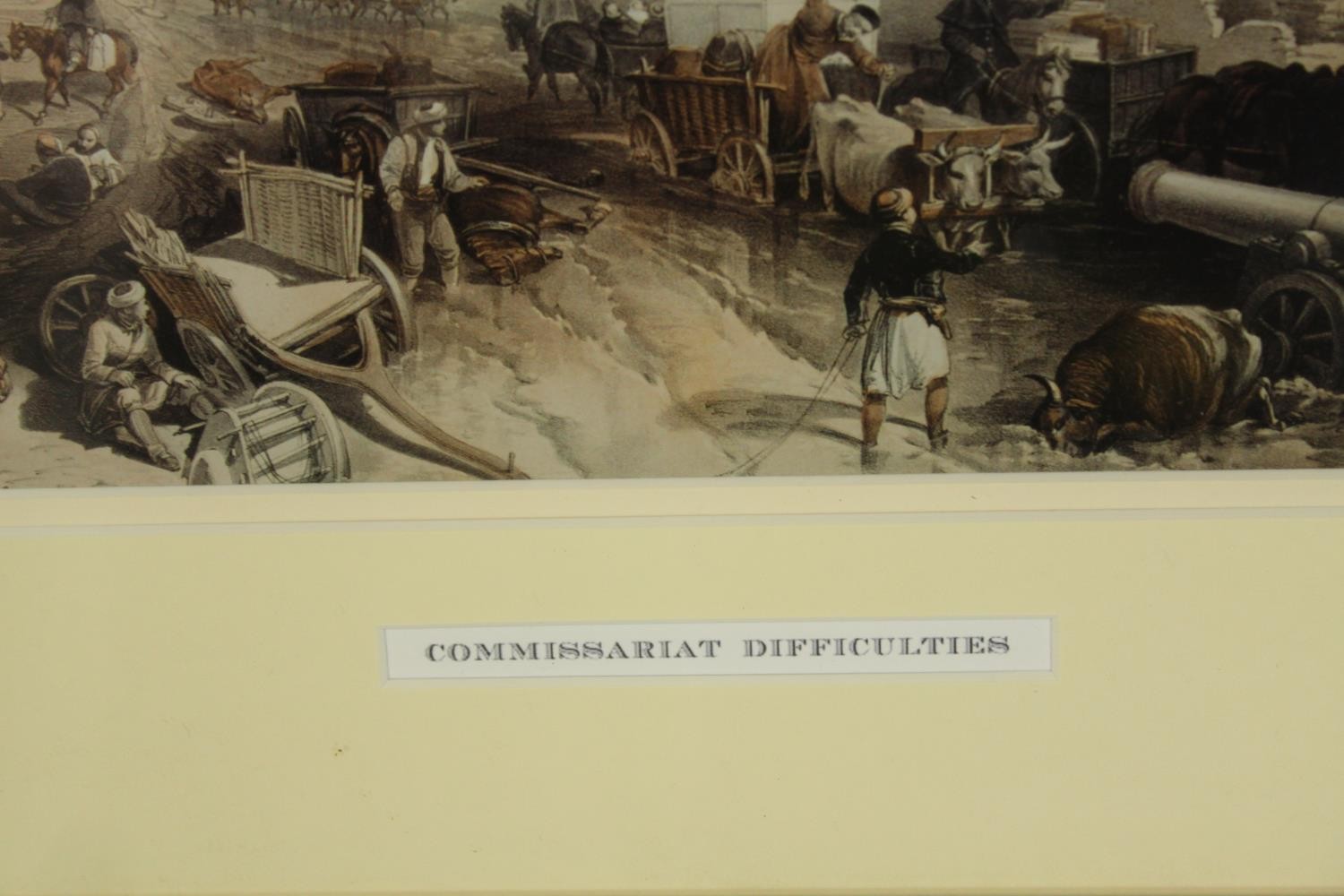 E Walker. Crimean war interest. Coloured lithograph. Circa 1855. Titled ‘Commissariat - Image 3 of 4