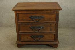 Chest of drawers, Indian teak. H.86 W.90cm.