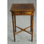 Work table, early 19th century mahogany. H.59 W.72cm.