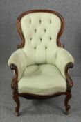 Armchair, Victorian mahogany.