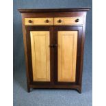 Side cabinet, South African rubberwood. H.148 W.110 D.50cm.