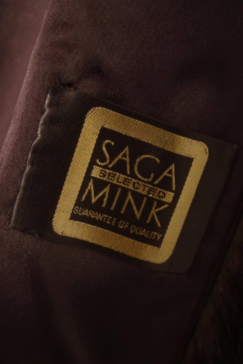 A vintage Mink fur coat made by Saga. - Image 4 of 5