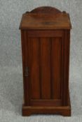 Pot cupboard, 19th century walnut. H.83 W.38 D.34cm.