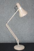A vintage anglepoise lamp, stamped ‘Made in England’. Nicely aged with some surface loss to the
