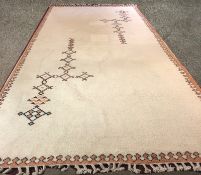 A large carpet, contemporary woollen. L.550 W.246cm.