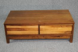 Coffee table, contemporary hardwood. H.39 W.116 D.60cm.