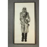A large framed print titled 'The Good Doctor' on embossed paper. Signed indistinctly in pencil