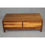 Coffee table, contemporary hardwood. H.39 W.116 D.60cm.