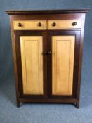 Side cabinet, South African rubberwood. H.148 W.110 D.50cm.