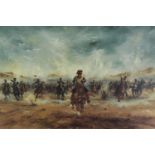 Ben Maile (British 1922-2017). Lithograph titled ‘The Charge Of The Light Brigade.’. Hand signed